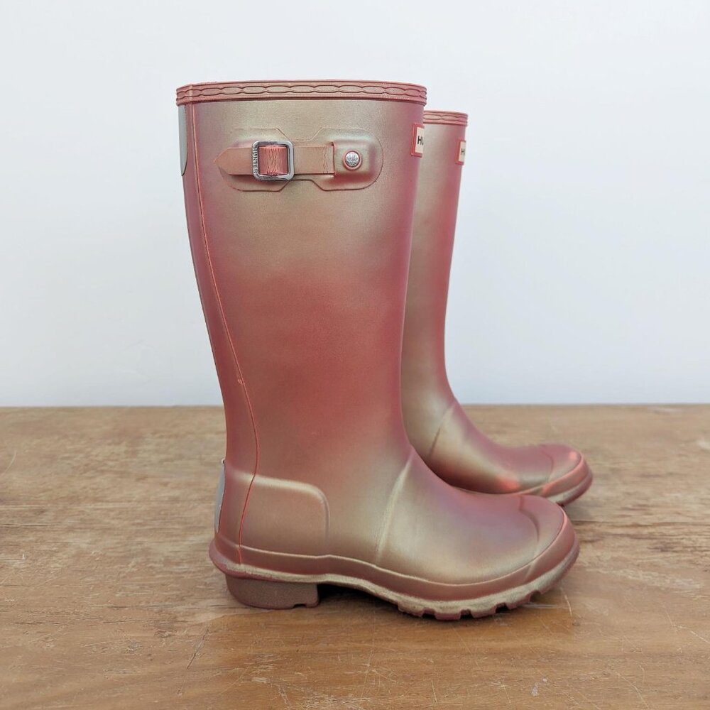 HUNTER Kids First Nebula Rain Boots | Size 2.5 | Fits 6-8 year old